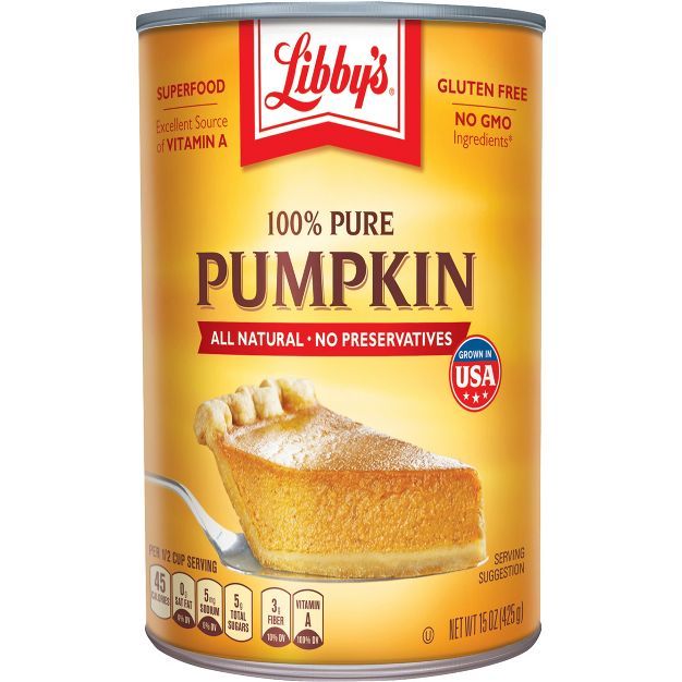 Libby's 100% Pure Pumpkin - 15oz | Target