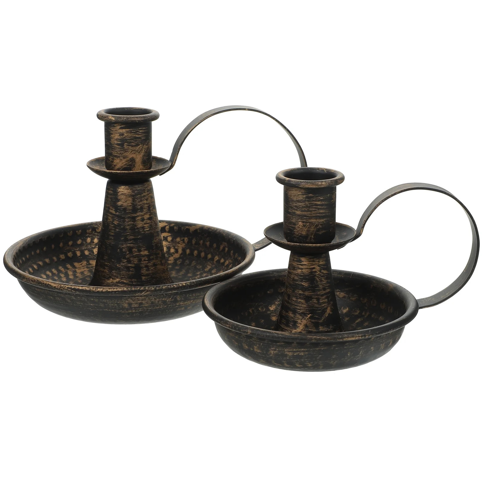 WEUVEB 2Pcs Metal Candlestick Holders in Golden for Candlelit Dinner | Walmart (US)