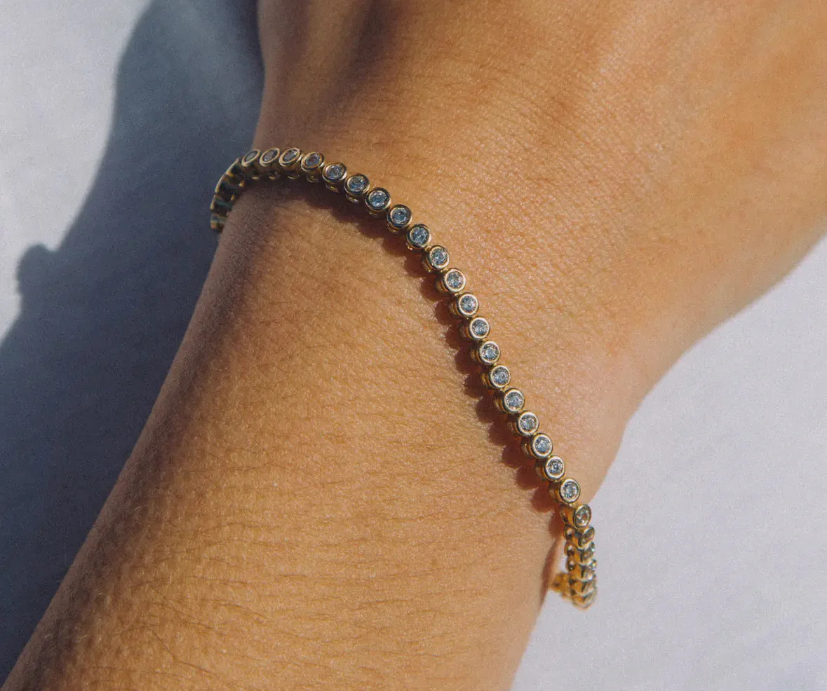 Agape Tennis bracelet | Hazel Tide