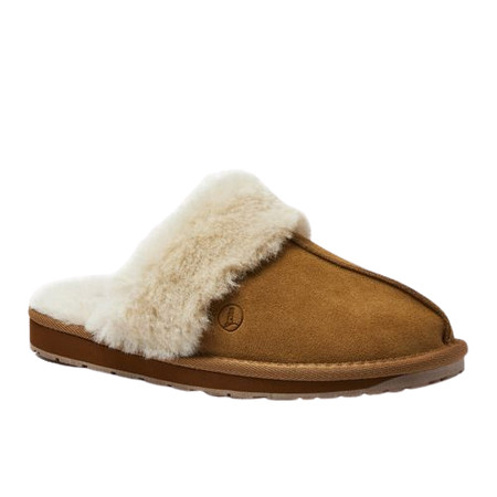 Women's Suede Furry Lined Indoor Outdoor Slippers | Lands' End (US)