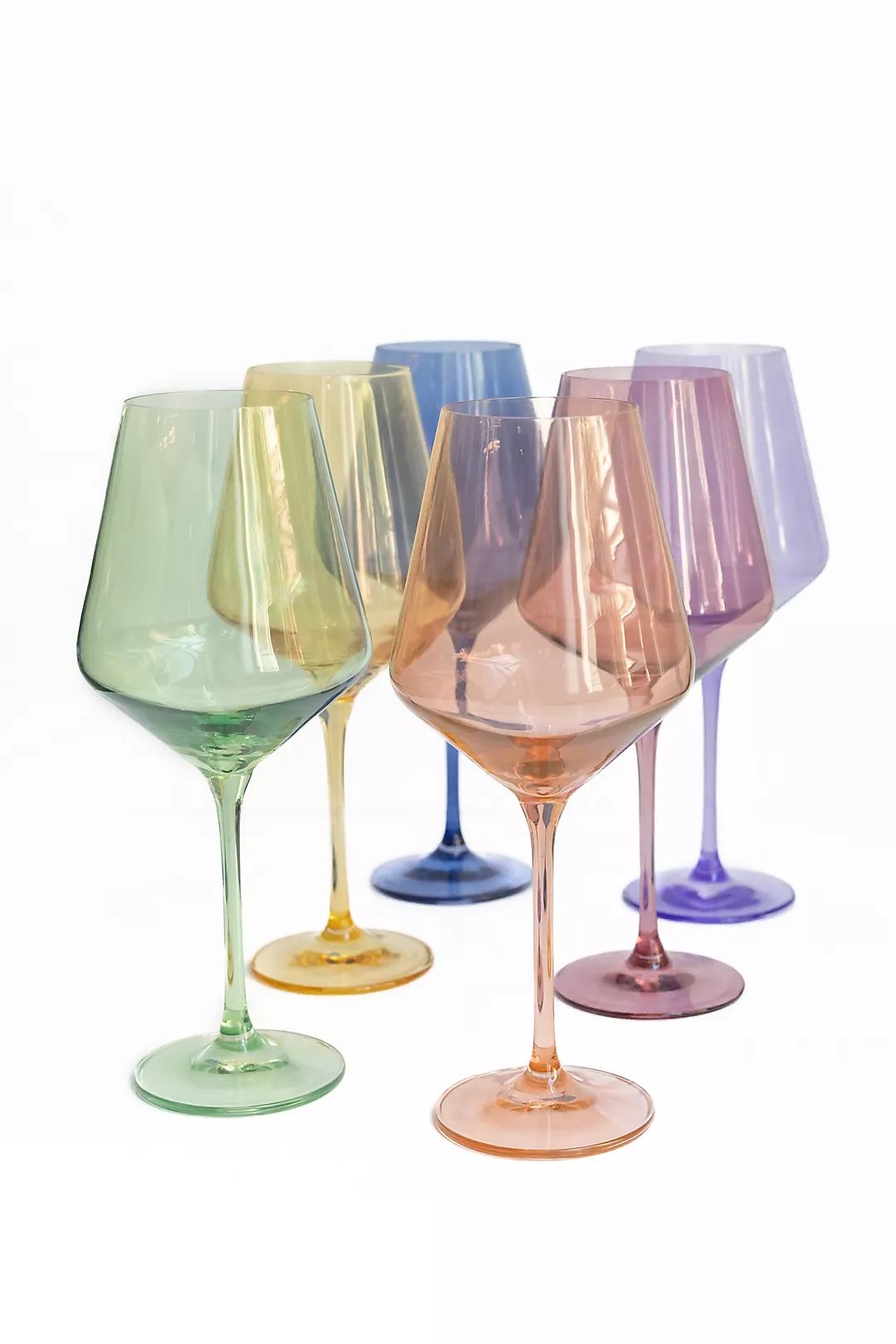 Estelle Colored Glass Mixed Stemware Set | Anthropologie (US)