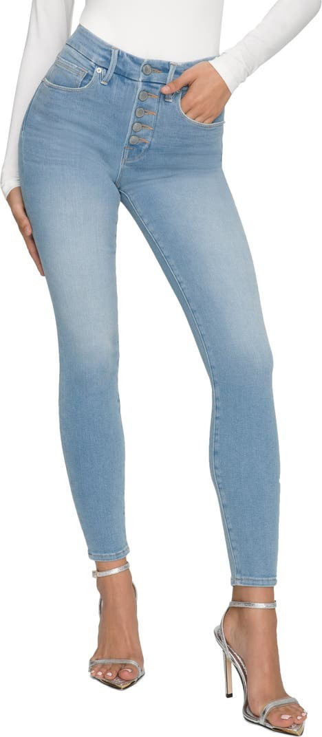 Good Legs Button Fly Ankle Skinny Jeans | Nordstrom