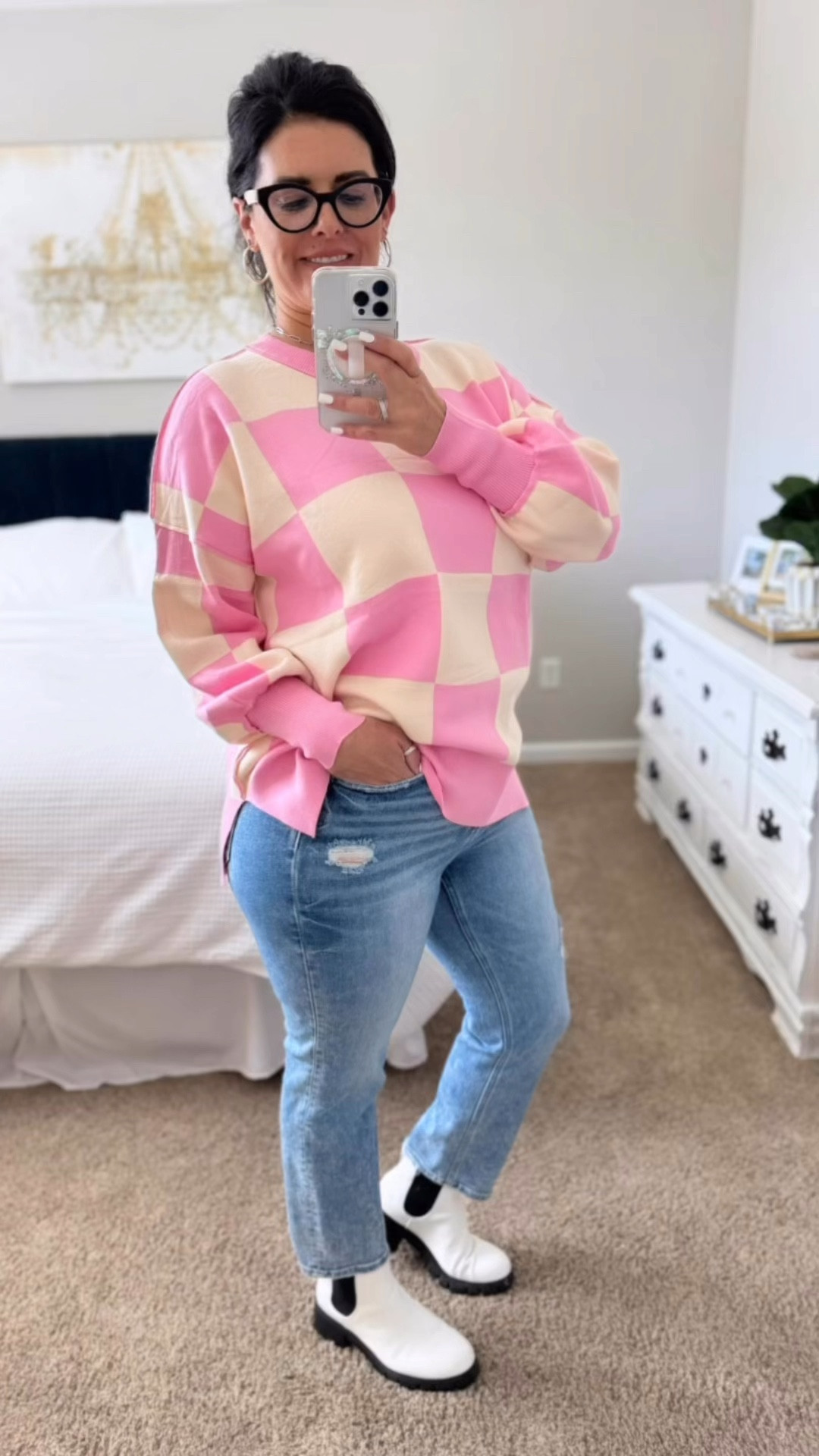 
I’m absolutely living in this cozy striped sweater lately! 💕 The soft, stretchy fabric feels amazing, and the batwing sleeves with the side slit give it the perfect relaxed fit. I picked up the pink plaid and khaki plaid, and they’re both so easy to style—whether I’m pairing them with leggings for lounging or jeans for a day out. 🍂 It’s become a total go-to for fall, and I know I’ll be wearing it well into winter. A definite wardrobe staple! #FallFavorites

Cozy sweater, striped tunic, batwing sleeves, oversized pullover, fall wardrobe, plaid sweater, comfy knitwear, fall layering, go-to sweater

#SweaterWeather #FallFeels #CozyVibes #FallOutfitInspo #PlaidLover #FallEssentials #ComfyAndChic #EverydayStyle #CasualChic #FallLayers

#LTKPlusSize #LTKU #LTKMidsize