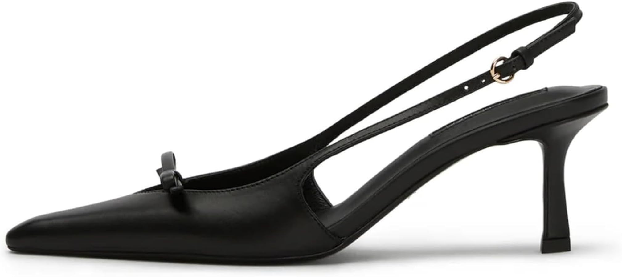 MAVMAX Slingback Heels for Women Kitten Heels with Bow Pointed Close Toe Pumps Dress Party Heeled... | Amazon (US)