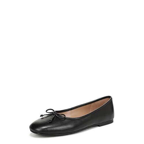 Sam Edelman Women's Alie Ballet Flat, Black Leather, 6 | Amazon (US)