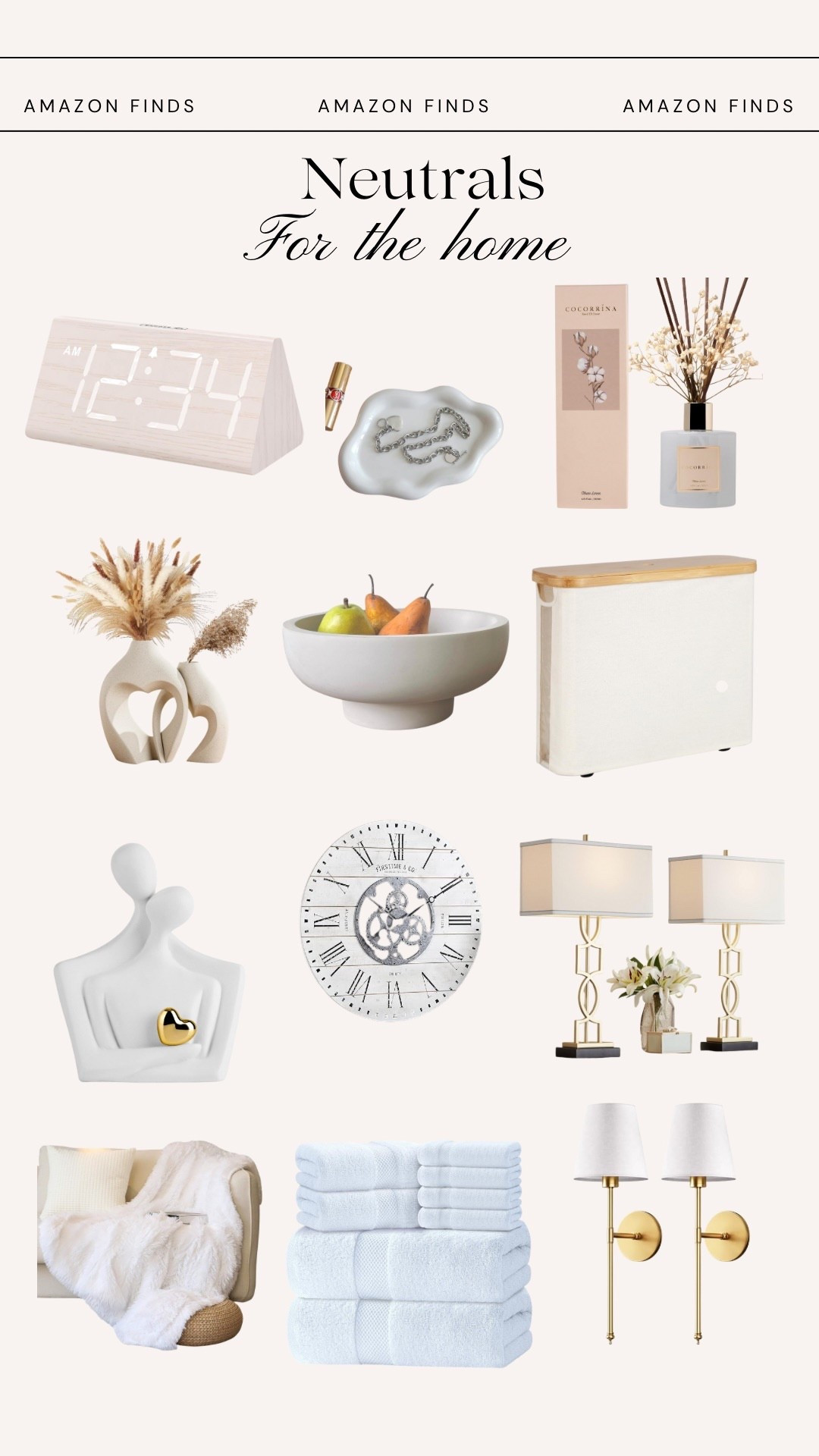 Neutrals for the home. Neutral home. Minimalist style. Neutral home decor.

#LTKHome #LTKStyleTip