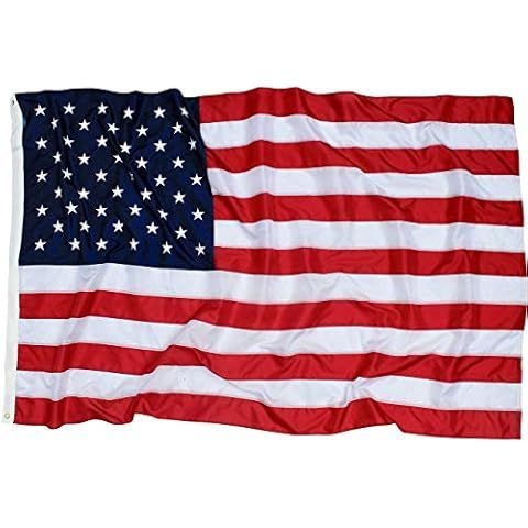 American Flag 5x8 ft: Longest Lasting US Flag, Made From Nylon, Embroidered Stars, Sewn Stripes, ... | Amazon (US)