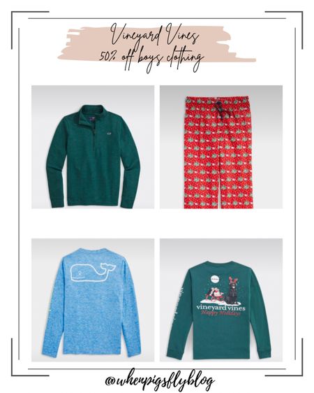 Vineyard Vines Black Friday 50% off toddler boys clothing. Holiday shirts and pajamas. Sweater pullover and performance long sleeve tees! Beginning at size 2T and up. Great for holiday wear or gifts! 

#LTKGiftGuide #LTKCyberweek #LTKkids