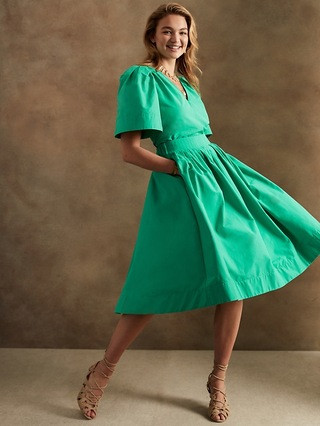 Faille Midi Skirt | Banana Republic (US)