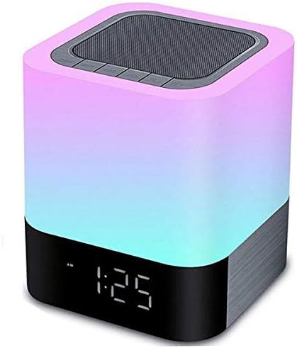 Night Lights Bluetooth Speaker,HoaBoly Alarm Clock Wireless Bluetooth Speakers,Touch Sensor Bedsi... | Amazon (US)