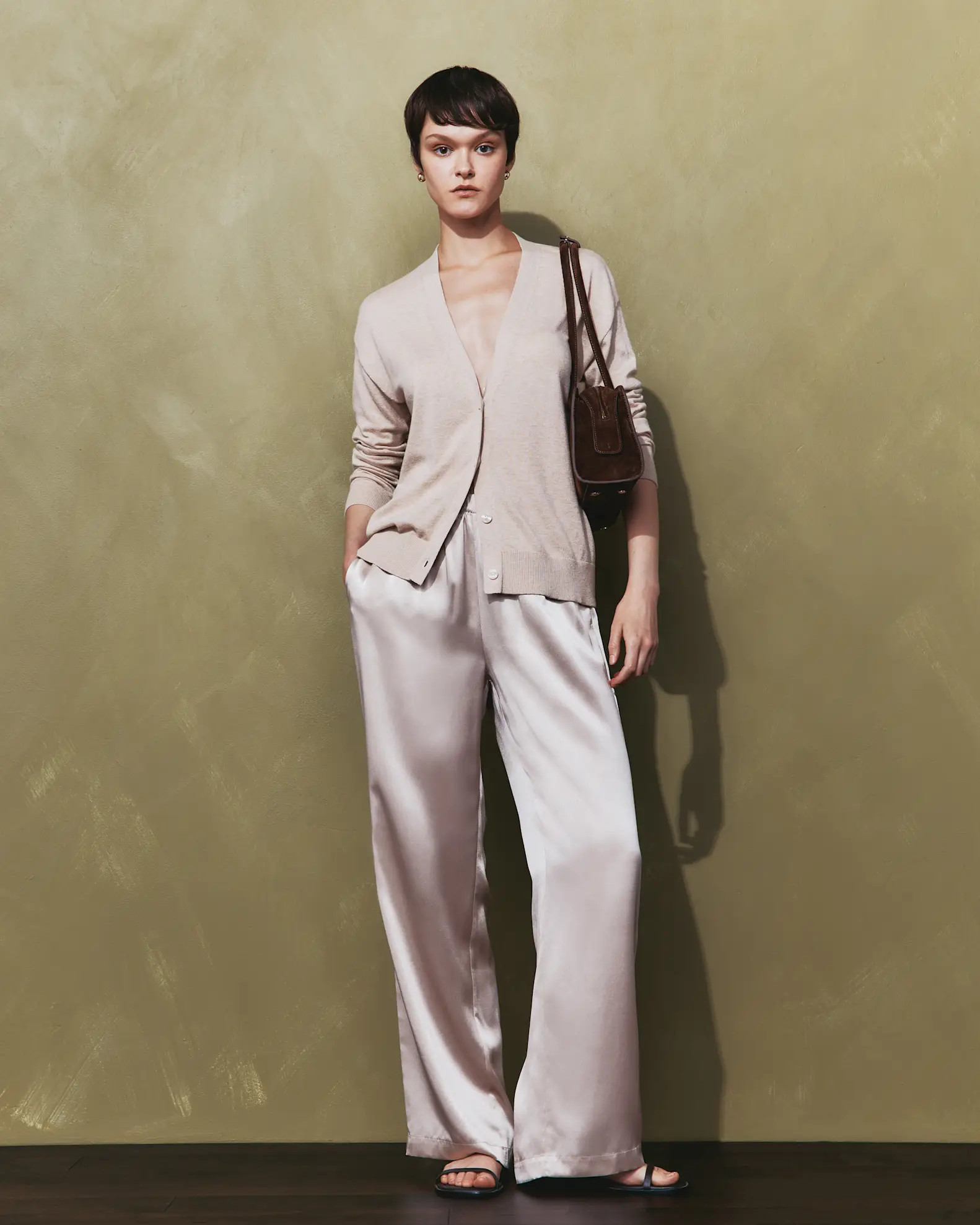 100% Washable Silk Drawstring Wide Leg Pants | Quince