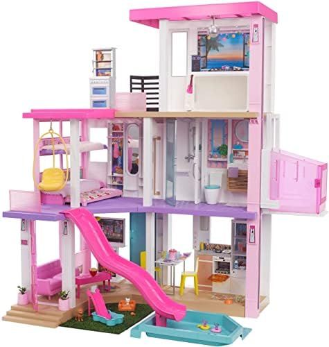 Barbie Dreamhouse (3.75-ft) 3-Story Dollhouse Playset with Pool & Slide, Party Room, Elevator, Pu... | Amazon (US)