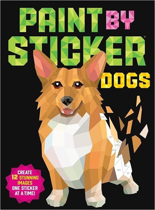 Paint by Sticker: Dogs: Create 12 Stunning Images One Sticker at a Time!     Paperback – Sticke... | Amazon (US)
