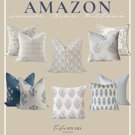 Amazon Home / Summer Throw Pillows / Classic Home Decor / Coastal Throw Pillows / Floral Throw Pillows / 

#LTKSeasonal #LTKhome #LTKstyletip