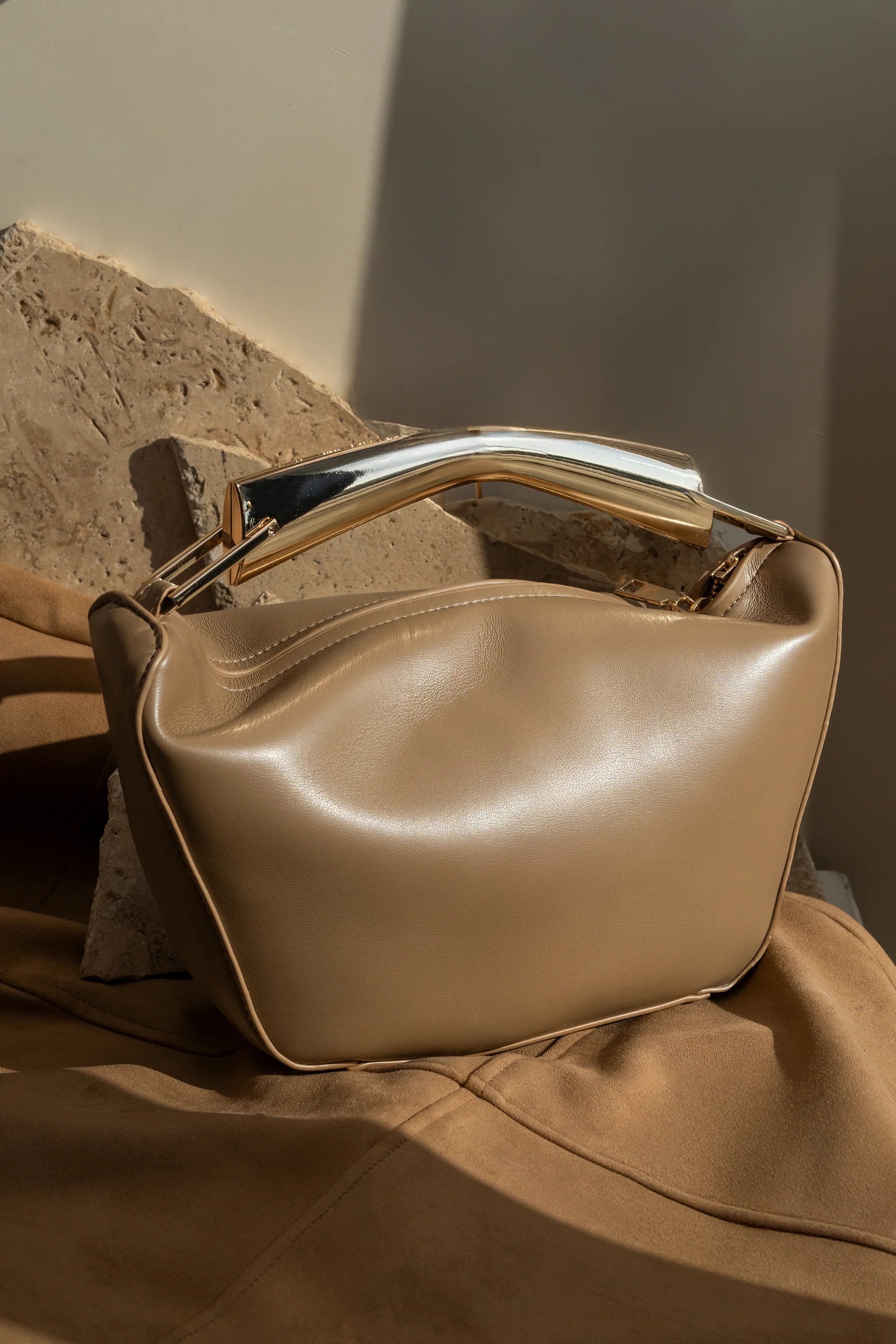 Khaki Going Out Handbag | JLUXLABEL