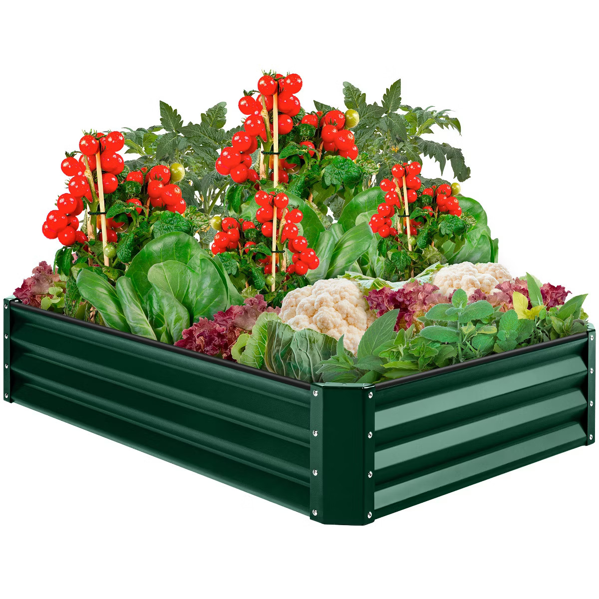 Best Choice Products 6x3x1ft Outdoor Metal Raised Garden Bed for Vegetables, Flowers, Herbs, Plan... | Target