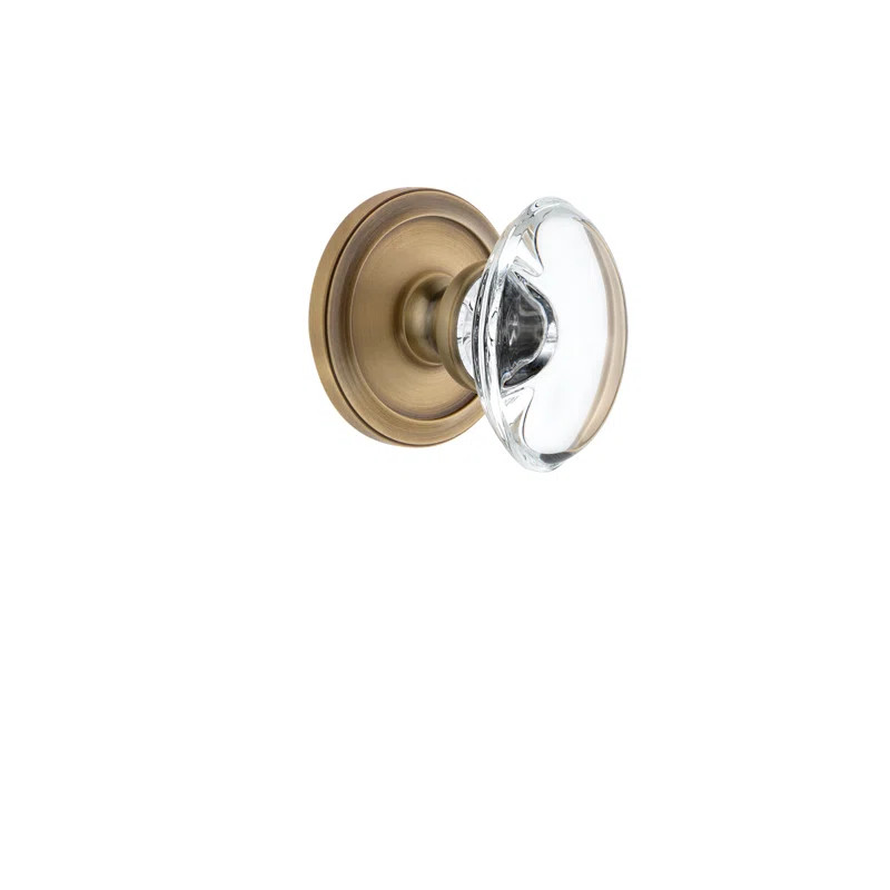 Crystal Provence Single Dummy Door Knob with Circulaire Rosette | Wayfair North America
