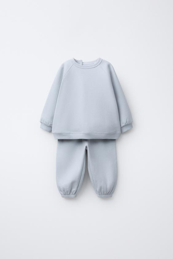 BASIC SWEATSHIRT AND JOGGER PANTS SET | Zara US