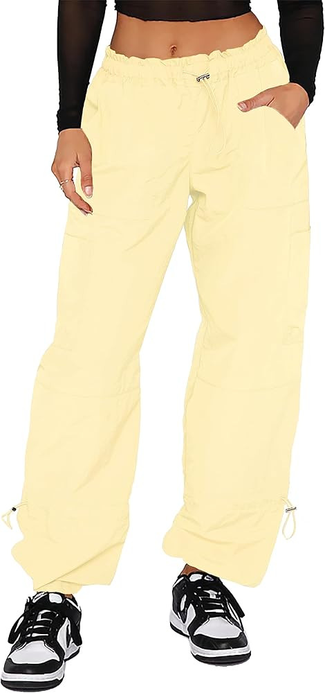 Y2K Cargo Pants Women Baggy - Parachute Pants for Women | Amazon (US)