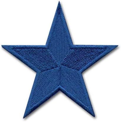 Iron On Patches - Blue Star Patch Iron On Patch Embroidered Applique Star S-50 | Amazon (US)
