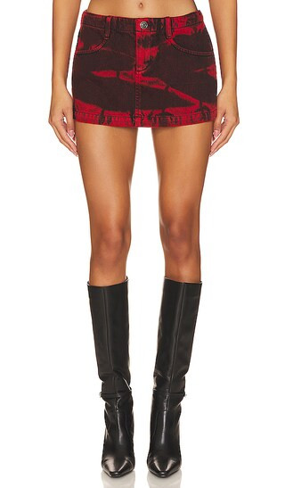 Miss Mini Skirt in Red | Revolve Clothing (Global)