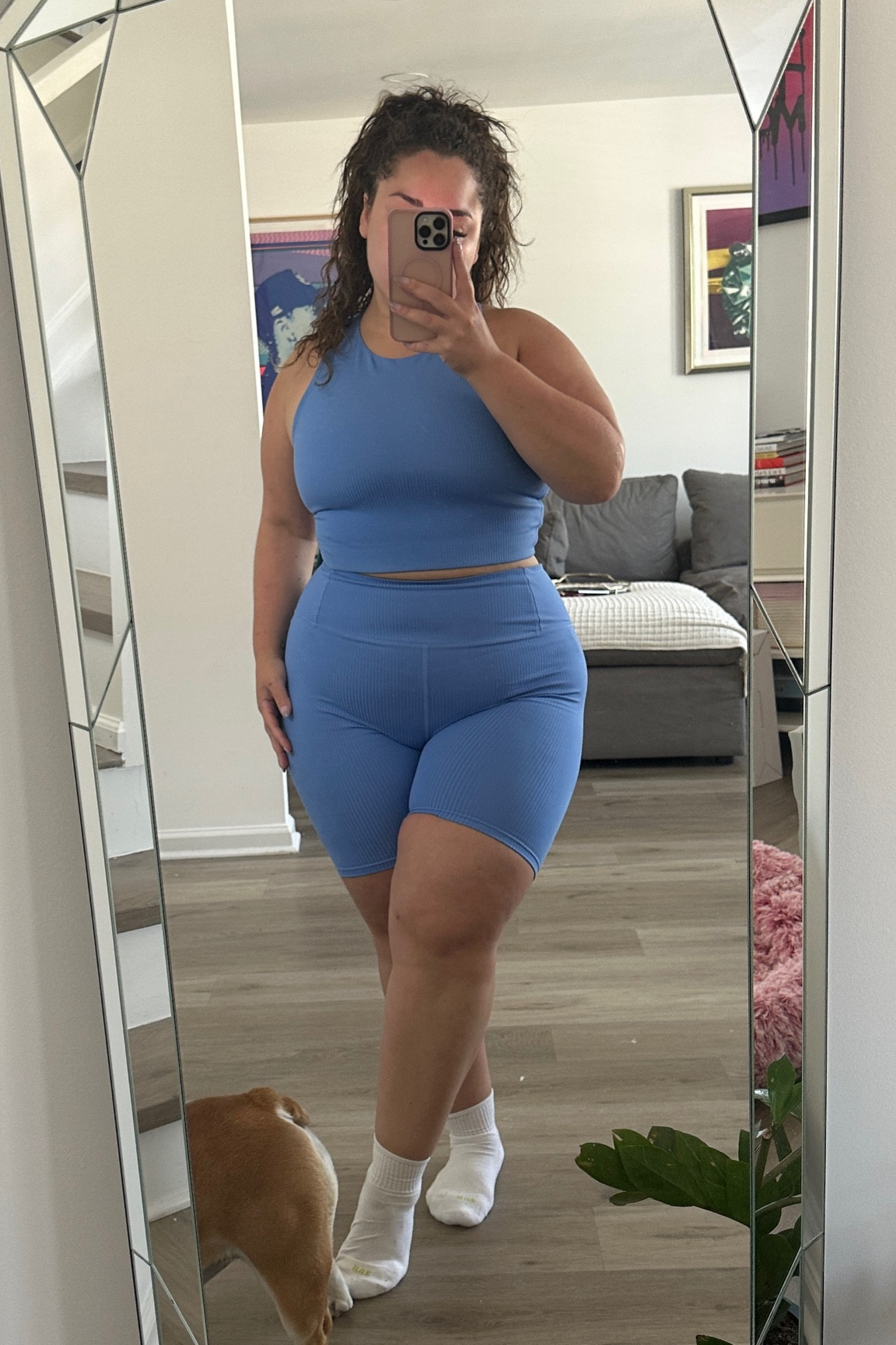 Workout fit of the day by girlfriend collective. Performed amazingly for squat day! Wearing size XL

#LTKcurves #LTKFitness