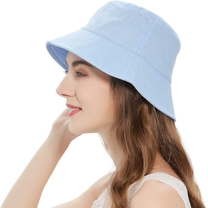Bucket Hats for Women,Summer Travel Beach Sun Hat Outdoor Cap,Packable Teens Girls Bucket Hat UPF... | Amazon (US)