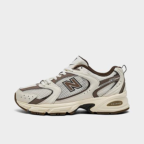 New Balance Women's 530 Casual Shoes in White/Brown Size: 11.0 | JD Sports (US)