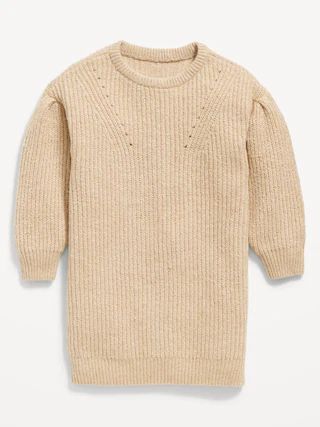 Cocoon Crew-Neck Sweater Dress for Toddler Girls | Old Navy (US)