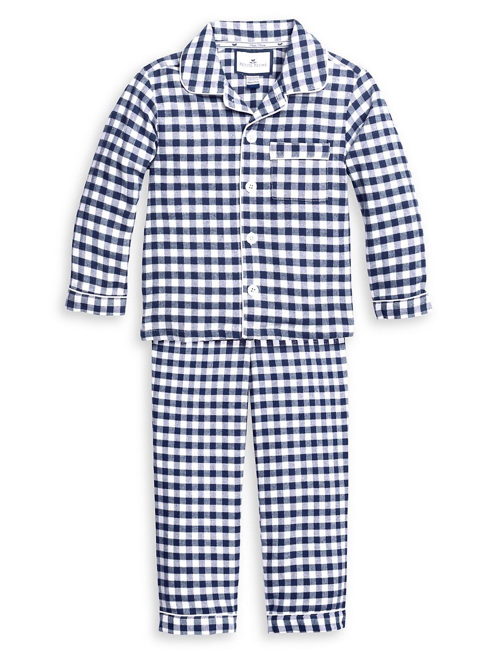 Petite Plume Baby's, Little Boy's &amp; Boy's 2-Piece Gingham Pajama Set | Saks Fifth Avenue