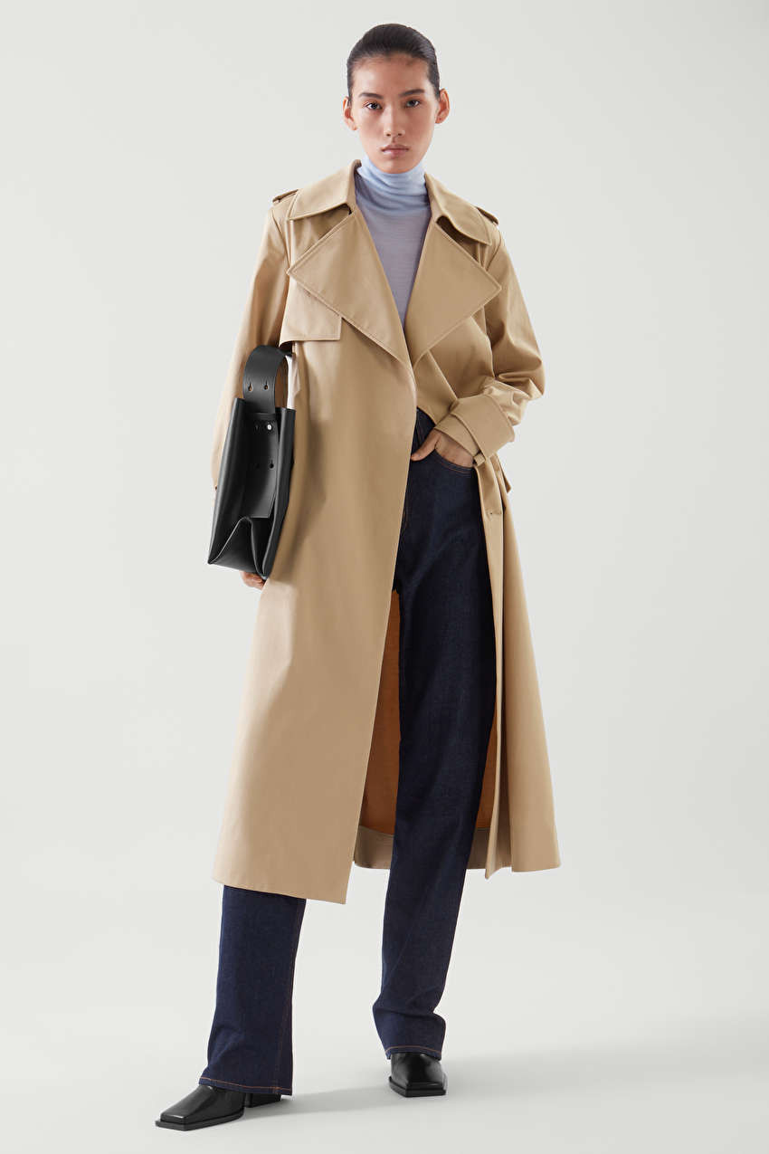 BELTED TRENCH COAT - BEIGE - Coats - COS | COS (US)