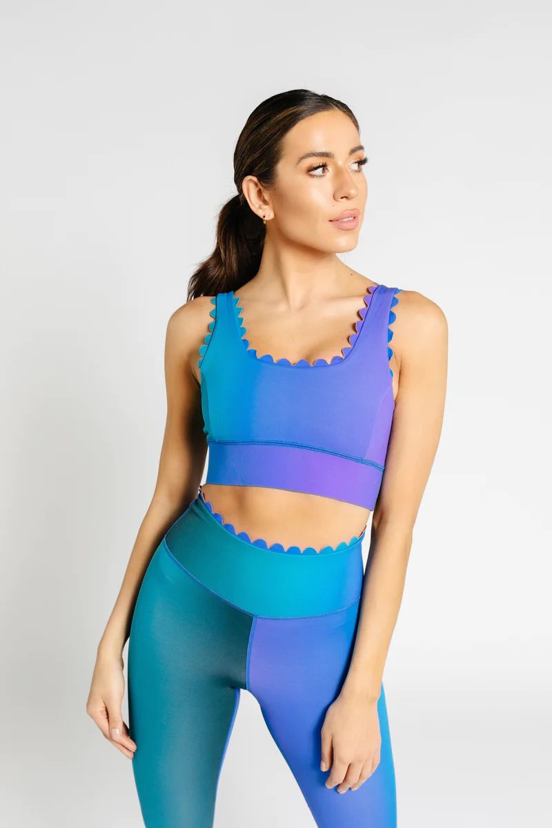 Scallop Power Bra - Ombre Night Glow | IVL COLLECTIVE