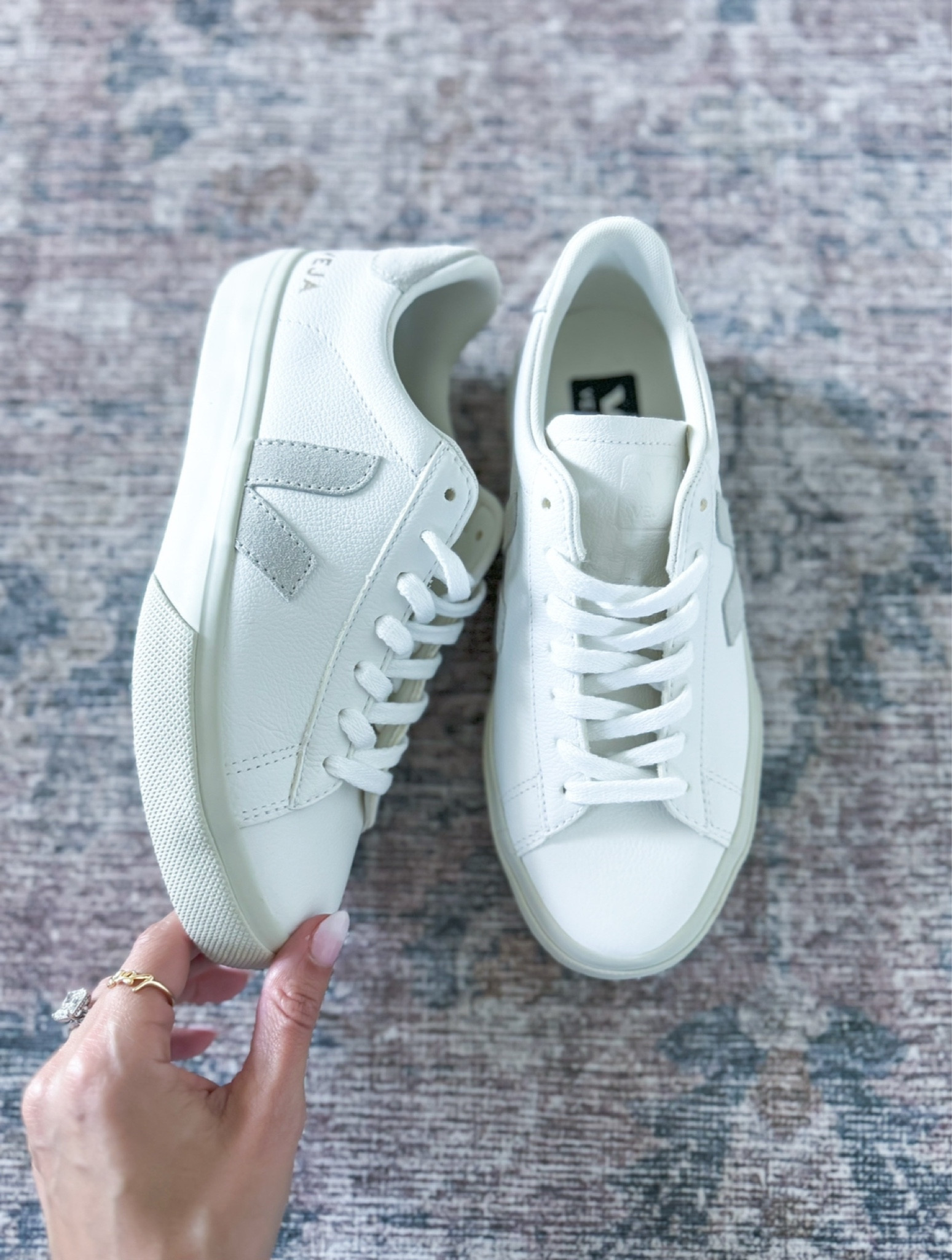 White sneakers. Neutral sneakers. Travel shoes. Disney shoes. European shoes. Veja campo in extra white/natural suede (size down if you’re a half size). Gift ideas for her. These are so cute with dresses and skirts!

#LTKTravel #LTKGiftGuide #LTKShoeCrush