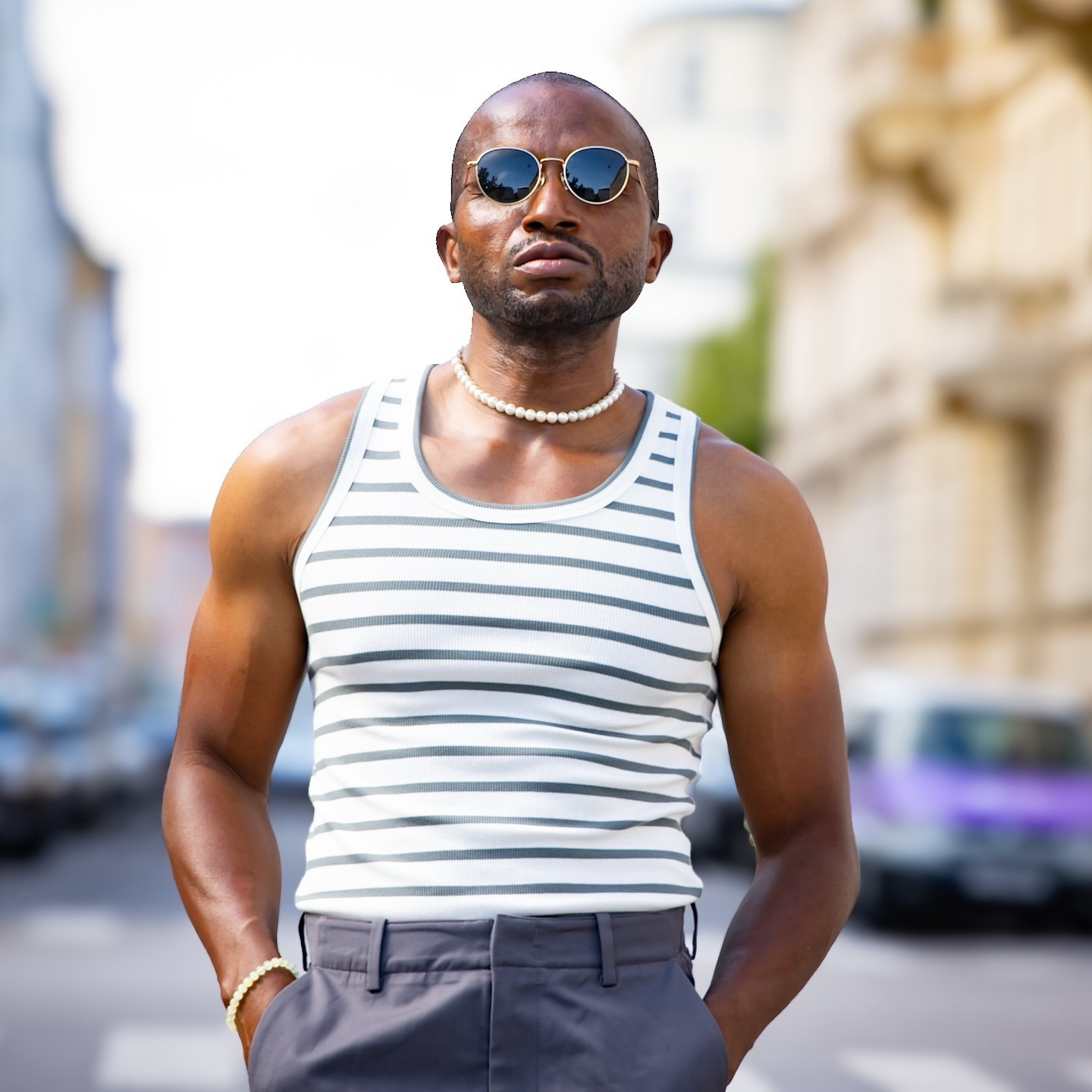 This laid-back yet stylish outfit is perfect for a casual day out. Here’s what I’m wearing:I started with a tank top from COS, which is simple, comfortable, and a great base for the rest of the outfit. Paired with it, I am wearing some wide-leg cargo pants from COS. These pants are not only trendy, but also super functional with their roomy pockets and relaxed fit. To accessorize the look, I chose sunglasses from Kapten & Son. They add a cool touch to the look and are perfect for protecting my eyes from the sun. On my feet, I’m wearing white sneakers from Alexander McQueen. They’re sleek and stylish. This outfit combines comfort and style, making it perfect for a day of errands or just hanging out. Please let me know what you think in the comments, and don’t forget to like and follow for more fashion inspiration!#OOTD #CasualStyle #COSFashion #KaptenAndSon #AlexanderMcQueen #FashionInspo #DailyOutfit #TrendyLook #EffortlessStyle #FashionBlogger #StylishComfort #LaidBackChic #StreetStyle #ModernFashion #StyleJourney #MinimalistFashion