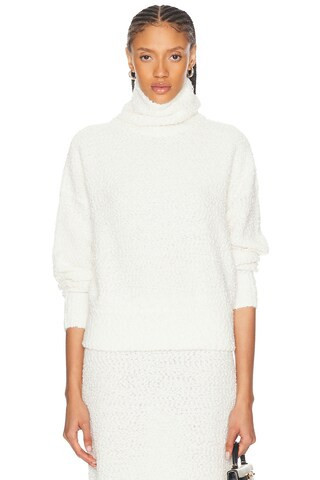 LPA Evan Turtleneck Sweater in White | FWRD 