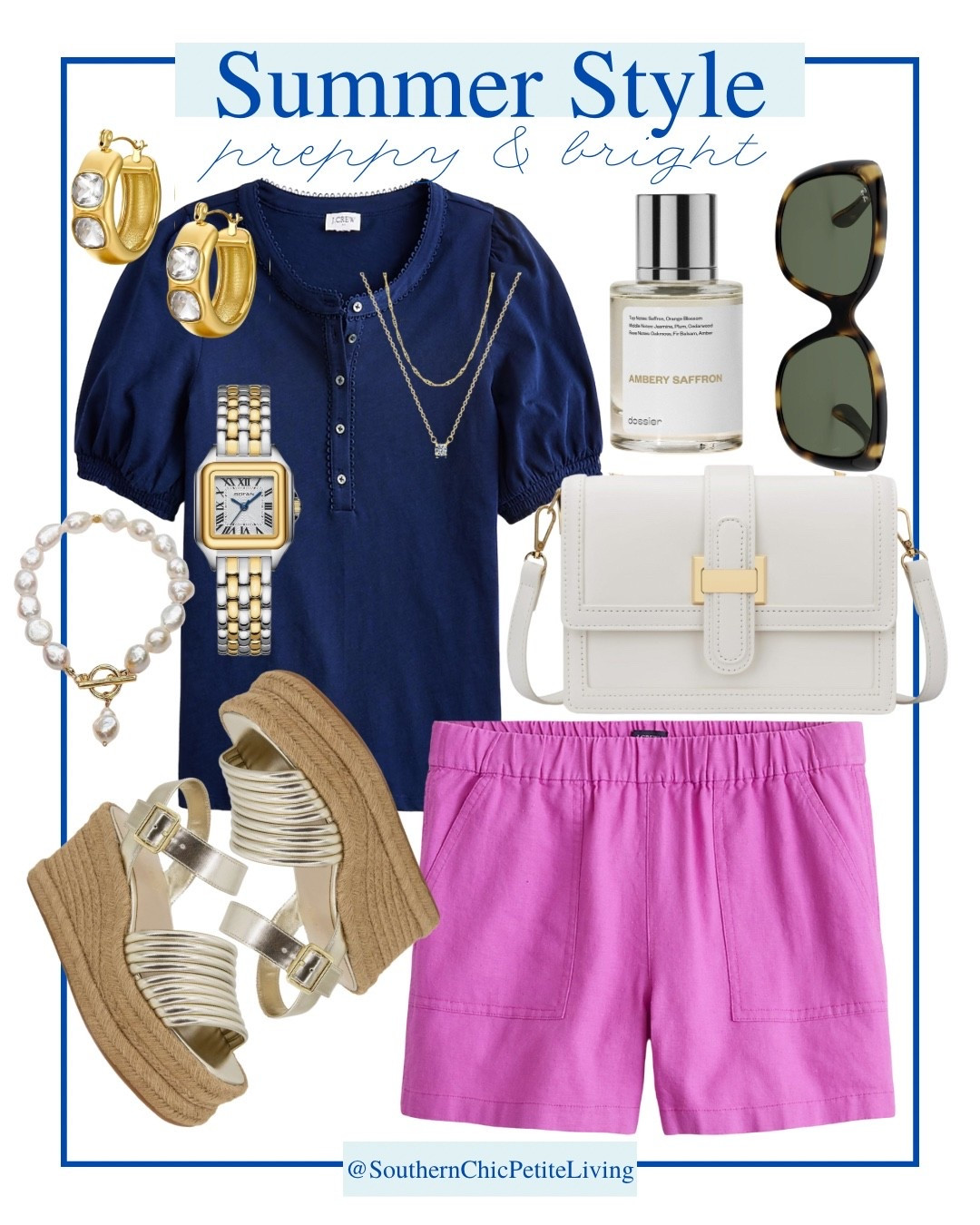 Preppy and Bright - my favorite combo for Summer! 💕

#SummerStyle #PreppyStyle #OOTDInspo #AffordableStyle #EverydayStyle #ChicAndCasual #SummerOutfits #ColorPop #PreppyAndBright #StyleInspo #PetiteStyle #WeekendOutfit #EasyChic #SummerVibes

Navy puff sleeve top • Bright pink shorts • White crossbody bag • Gold hoop earrings • Pearl toggle bracelet • Gold and Silver link watch • Espadrille wedge sandals • Classic preppy summer outfit • Affordable summer look • Chic casual summer style

This post contains affiliate links, which means I may earn a small commission at no extra cost to you.


#LTKFindsUnder50 #LTKShoeCrush #LTKFindsUnder100