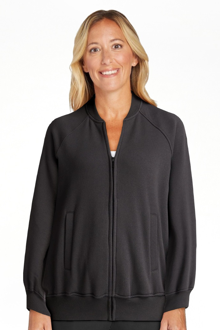 Athletic Works Women's Zip Front Fleece Bomber Jacket, Sizes XS-XXXL | Walmart (US)