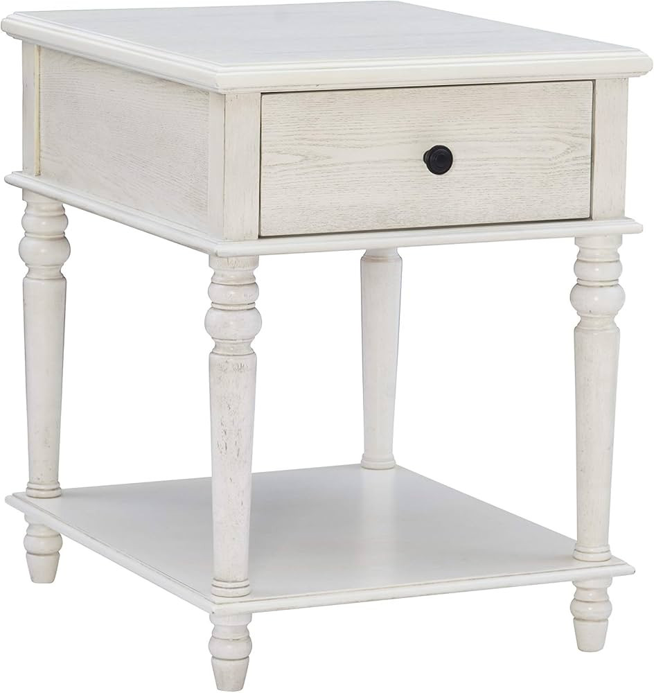 Powell Modern Classic Vivian Side Table, Ivory | Amazon (US)