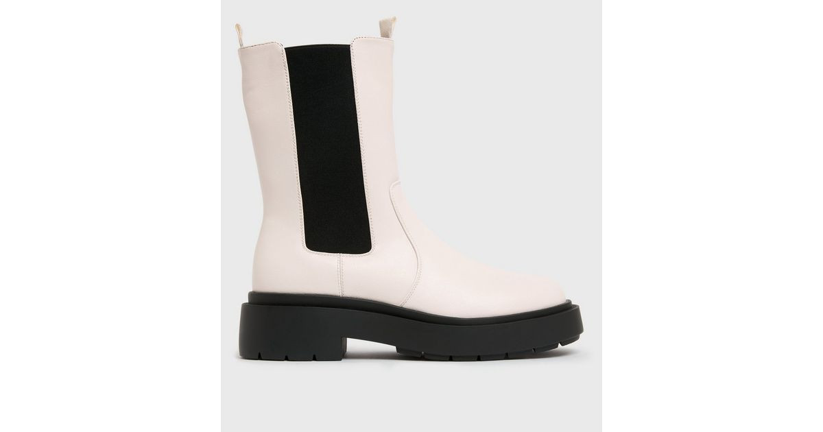 Off White High Ankle Chunky Boots
						
						Add to Saved Items
						Remove from Saved Items | New Look (UK)