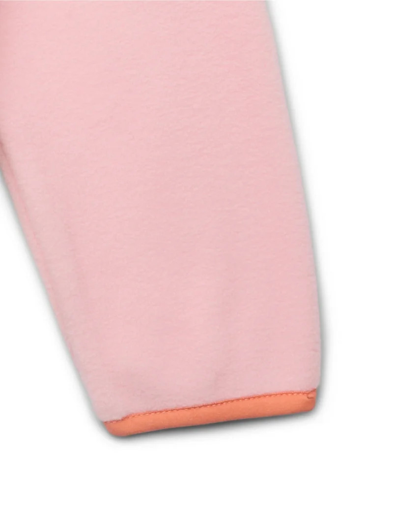 Wonder Nation Girls Microfleece Full Zip Jacket, Sizes 4-18 - Walmart.com | Walmart (US)