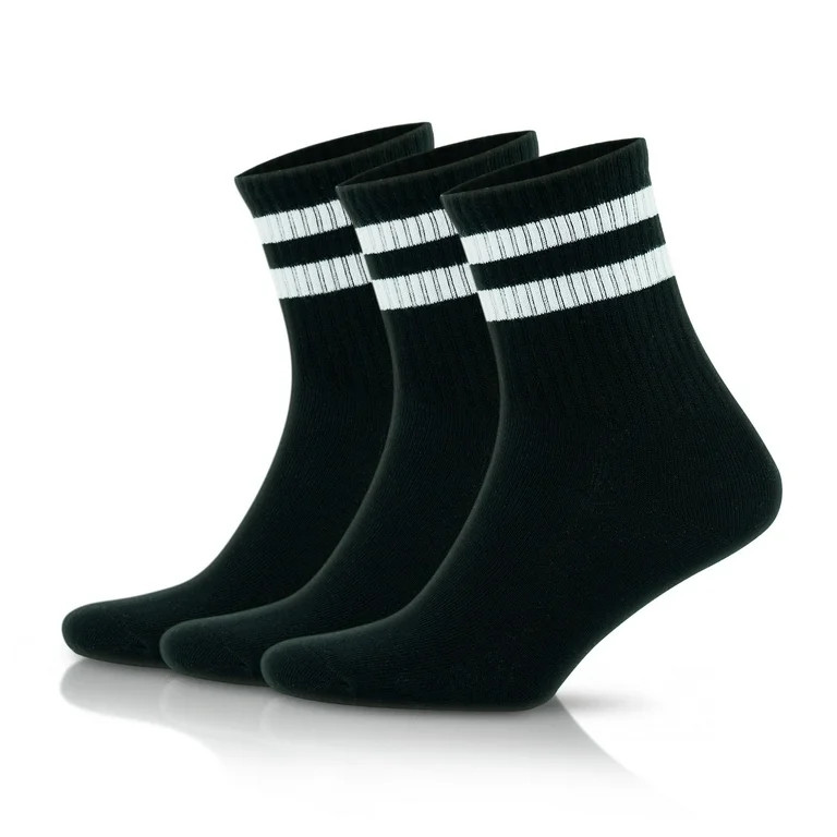 GoWith Women's Cotton Thin Retro Striped Socks | 3 Pairs | Model: 2501 - Walmart.com | Walmart (US)