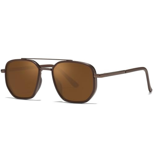 DreamCalf Tangle Free Aviator Sunglasses for Women Polarized Trendy Sun Glasses with Double Bridge for Traveling & Driving | Amazon (US)