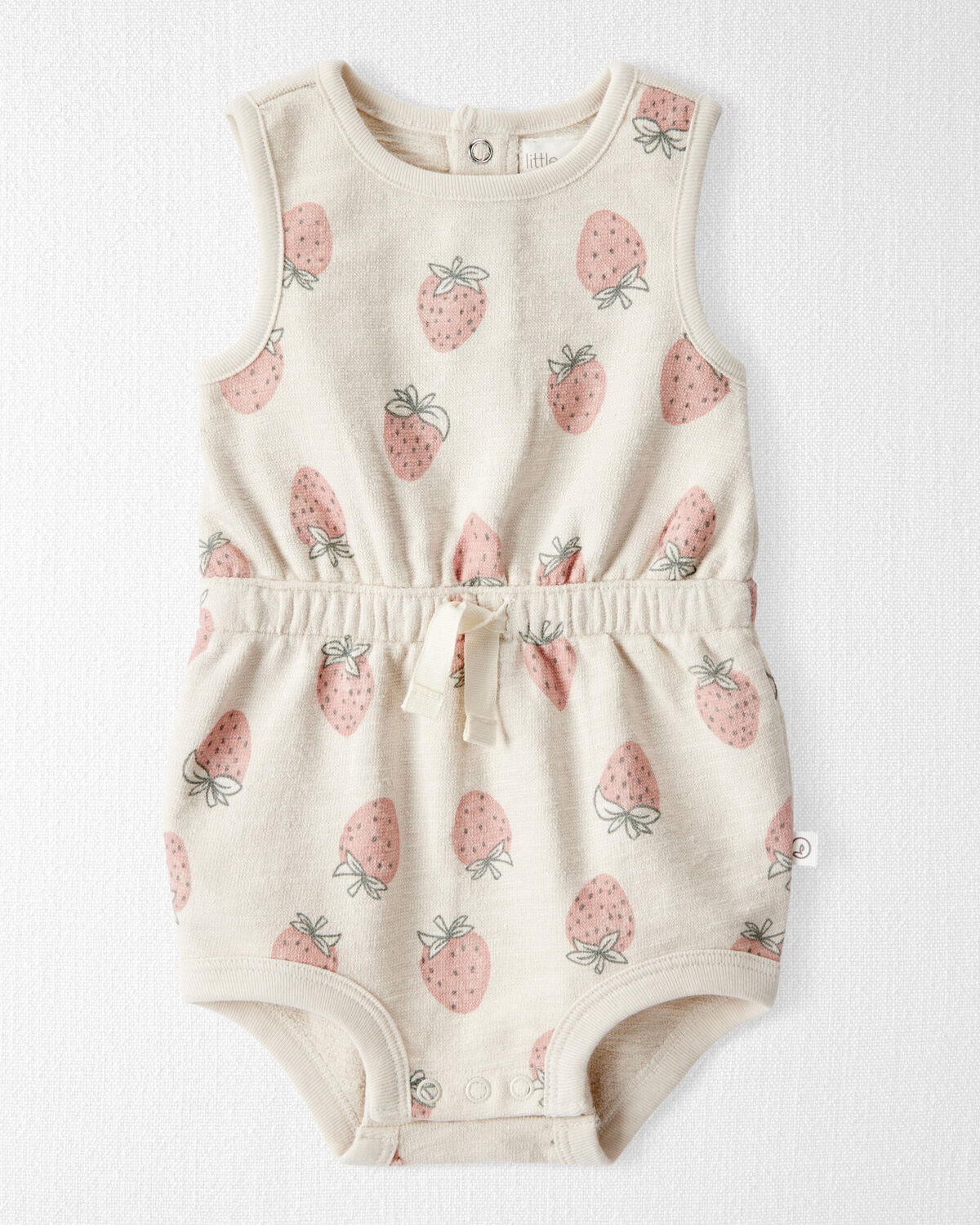 Baby Organic Cotton Strawberry-Print Romper - Little Planet | Carter's | Carter's Inc