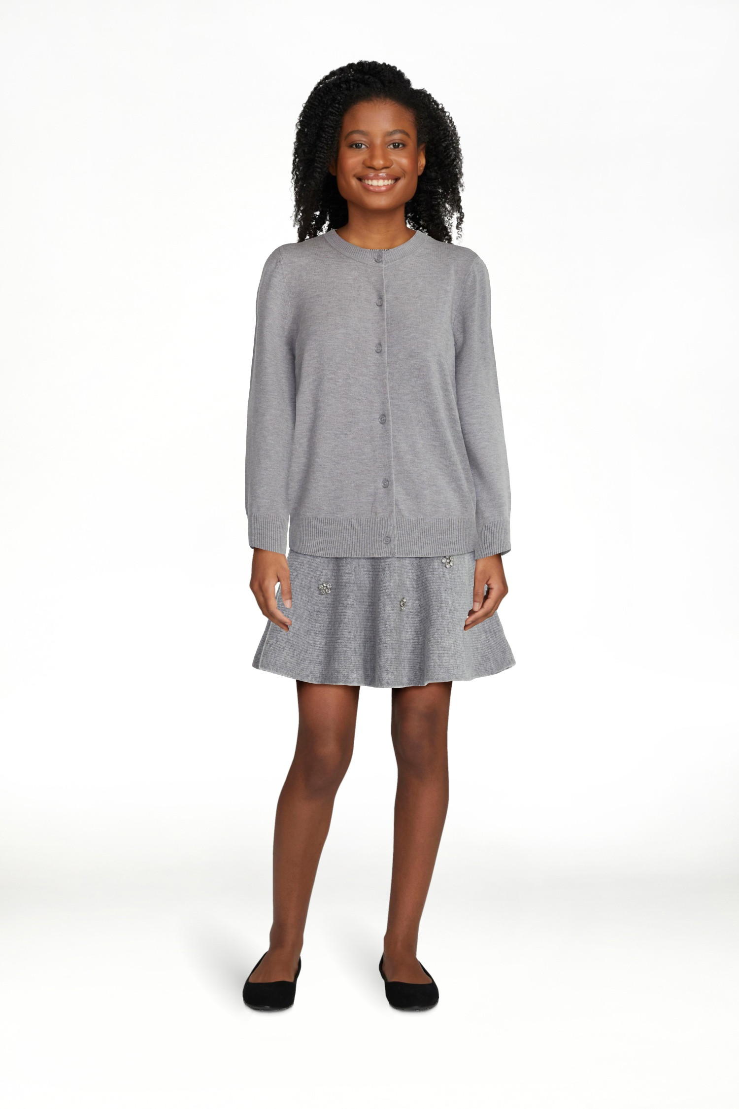 Free Assembly Women's and Women's Plus Solid, Stripe, & Print Classic Cozy Yarn Cardigan Sweater,... | Walmart (US)