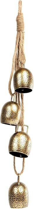 Deco Cow Bells on Rope Christmas Wall Hanging Bells Jingle Christmas Tree Bell Tibetan Inspired Meditation Vintage Bells | Amazon (US)