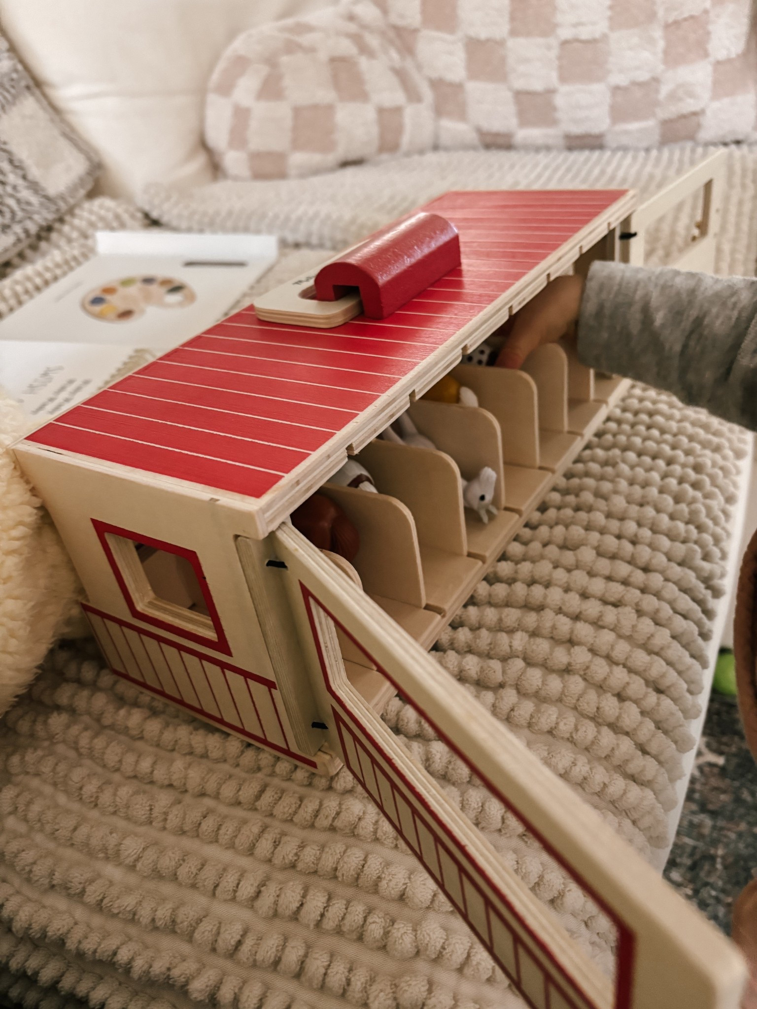 Melissa and Doug Horse Stable. No secret around here we love our M&D toys. 
Favorite toy from Christmas for our 13 month old. Big brother also picked this out for him 🤍
Comes with labels for naming the horses in their individual stalls. 

#LTKBaby #LTKKids #LTKGiftGuide