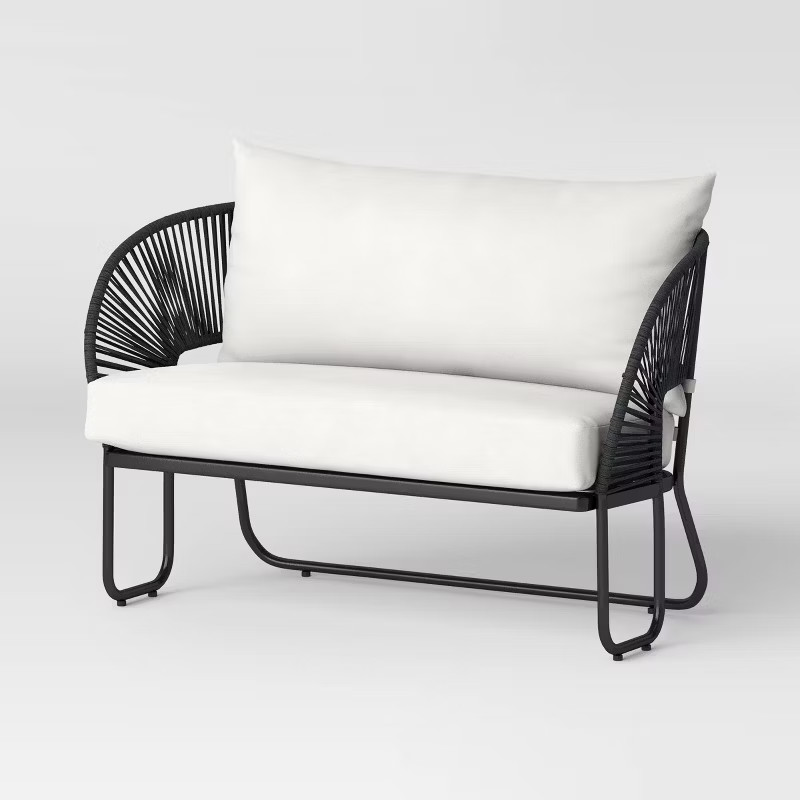 Mackworth Rope Patio Loveseat - Black - Threshold™ | Target