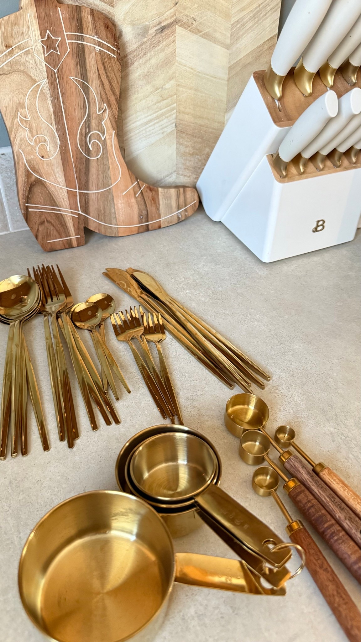 Gold kitchen utensils 

#LTKHoliday #LTKGiftGuide #LTKHome