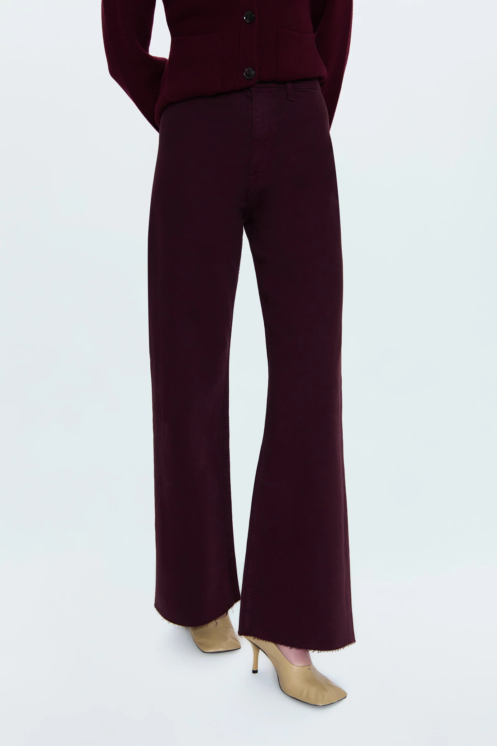 Penny High Rise Wide Leg Jean - Claret | Pistola Denim