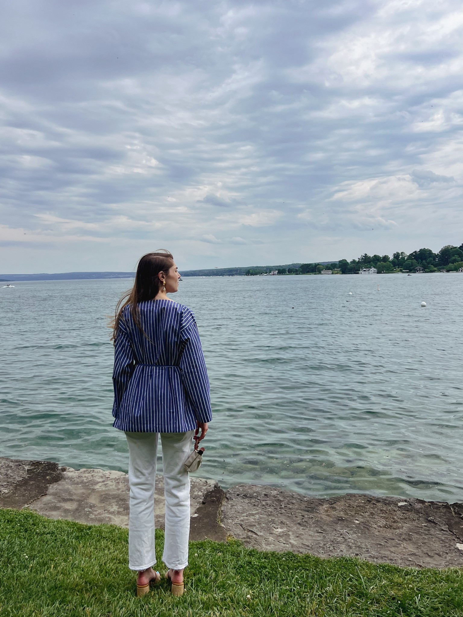 Coastal outfit, Jcrew, summer outfit, coastal grandmother, pinstripe, raffia, longchamp, preppy, preppy style

#LTKStyleTip #LTKShoeCrush #LTKItBag